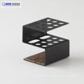 Factory custom metal fabrication black metal bracket decorative shelves sheet stamping with cnc machining